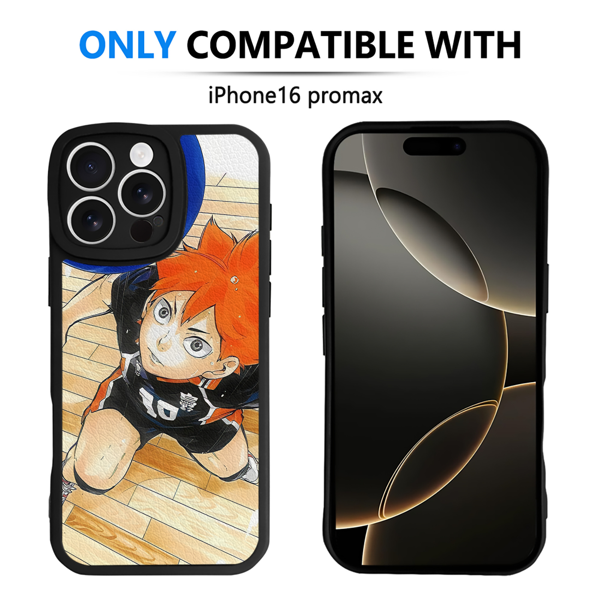 （画像用） ハイキュー!! Haikyu!! 【iPhone 16シリーズ対応】シリコンスマホケース（レザー調） 材質：シリコン